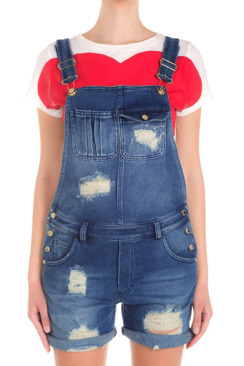 Salopette in denim Denim