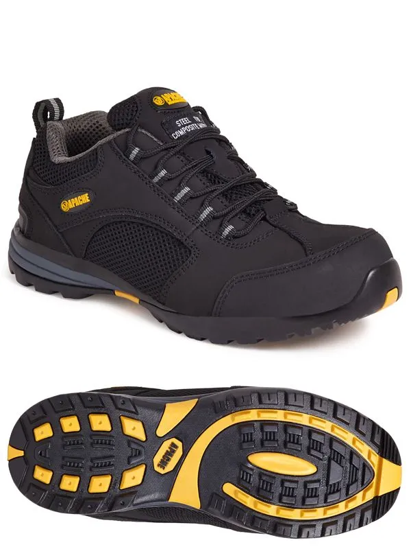 Scarpe sportive antinfortunistiche Sterling Safety Wear AP318SM tg. 41, col. Nero, con puntale di sicurezza