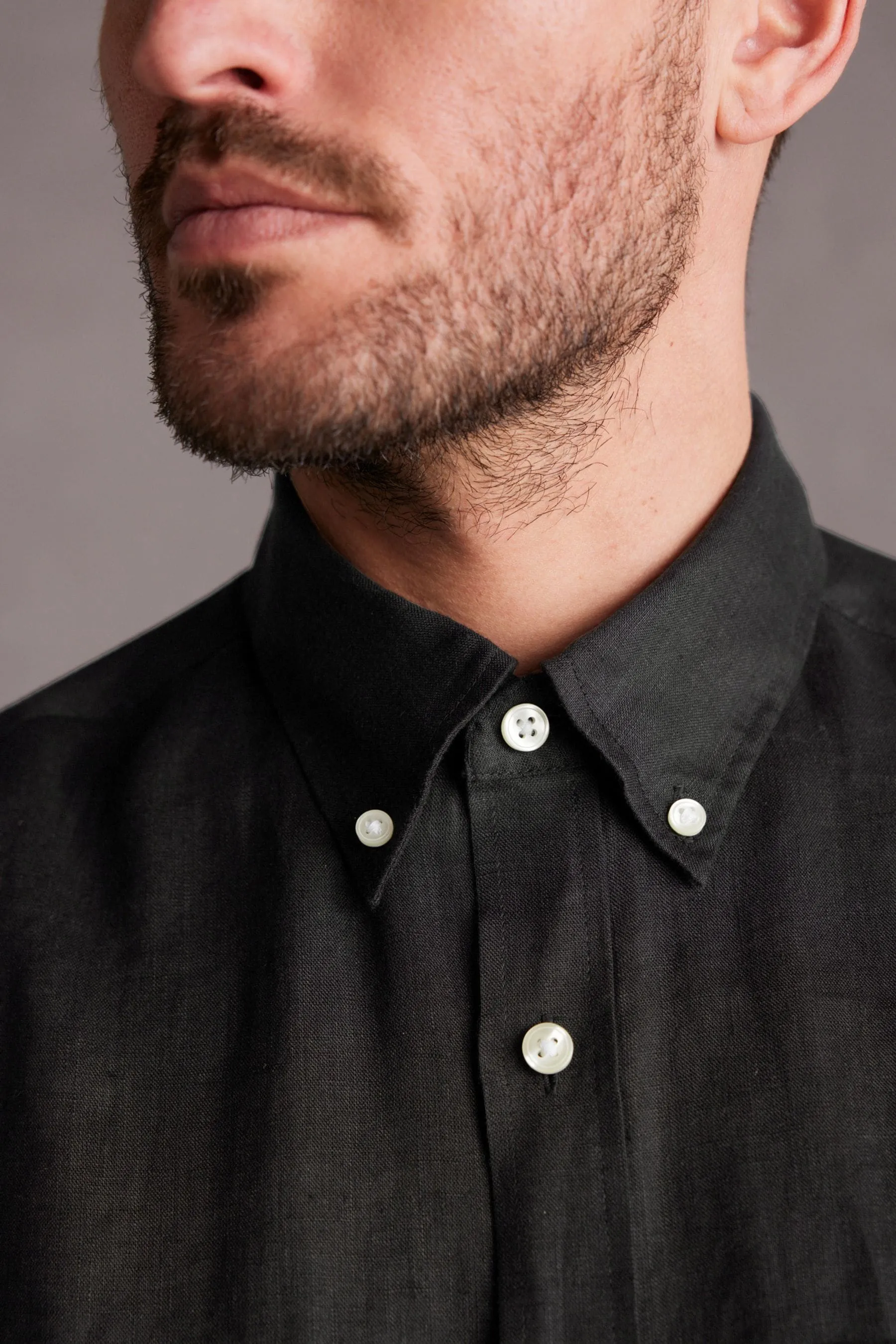 Signature - 100% Camicia in Manica corta lino