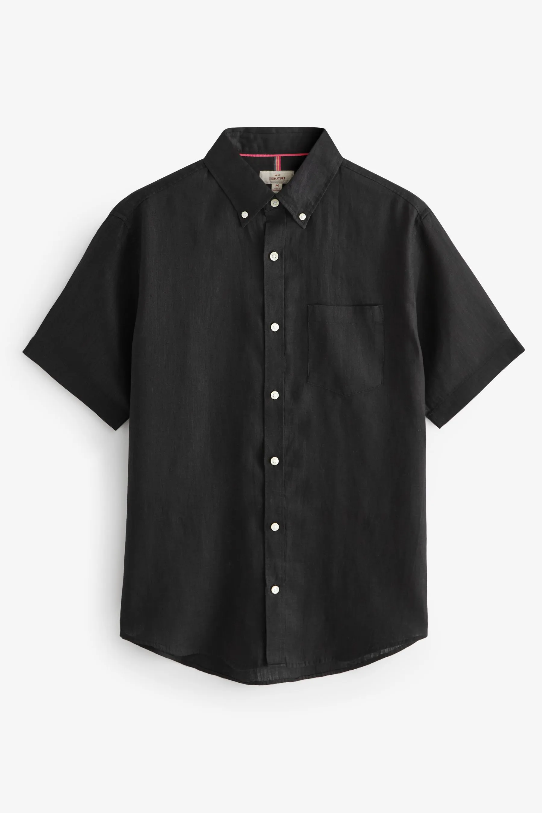 Signature - 100% Camicia in Manica corta lino