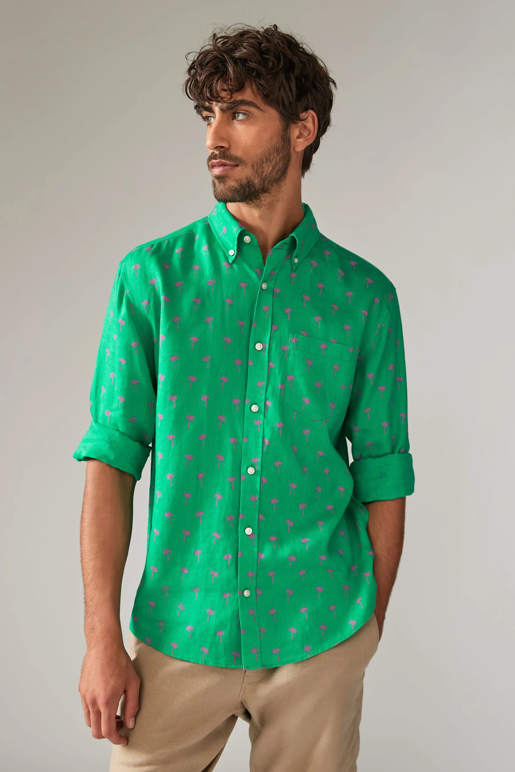 Signature - Camicia 100% lino in Manica lunga