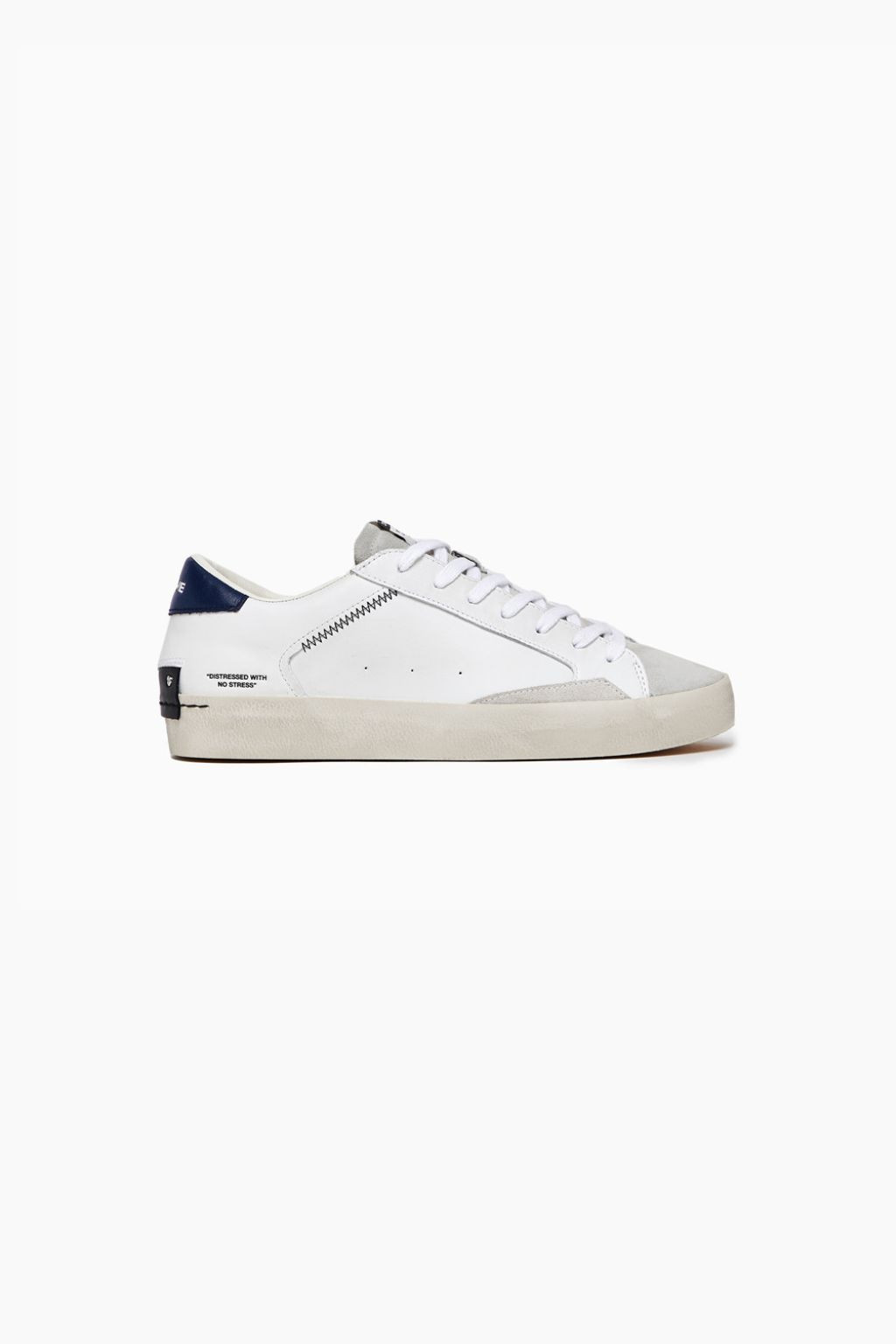 SNEAKER UOMO BIANCO/BLU DISTRESSED 17004 CRIME LONDON