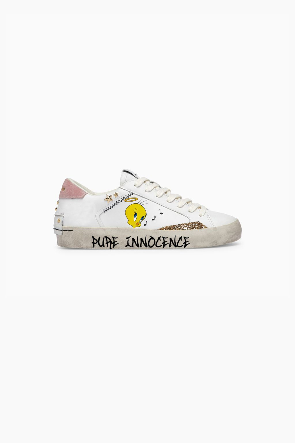 SNEAKERS DONNA BIANCA STAMPA TITTI 88003 CRIME LONDON