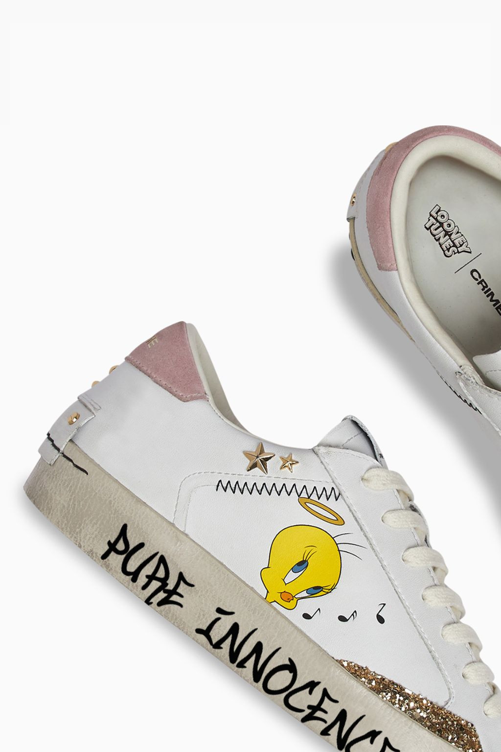 SNEAKERS DONNA BIANCA STAMPA TITTI 88003 CRIME LONDON