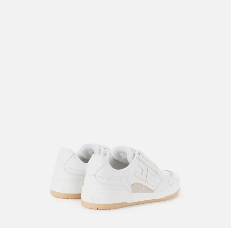 Sneakers in pelle con logo ricamato ELISABETTA FRANCHI SA28G41E2