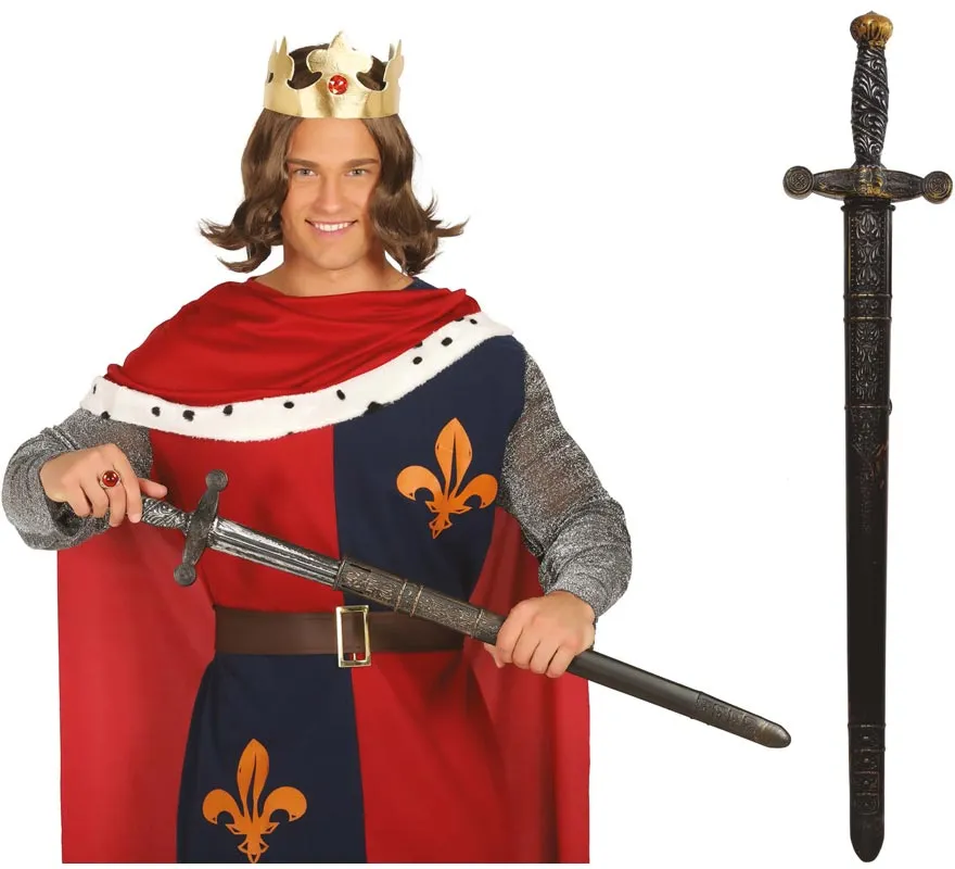 Spada con fondina medievale 75 cm