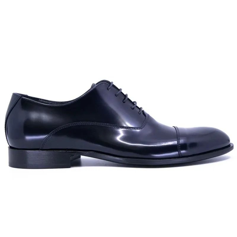 Stringata Spazzolato blu navy 