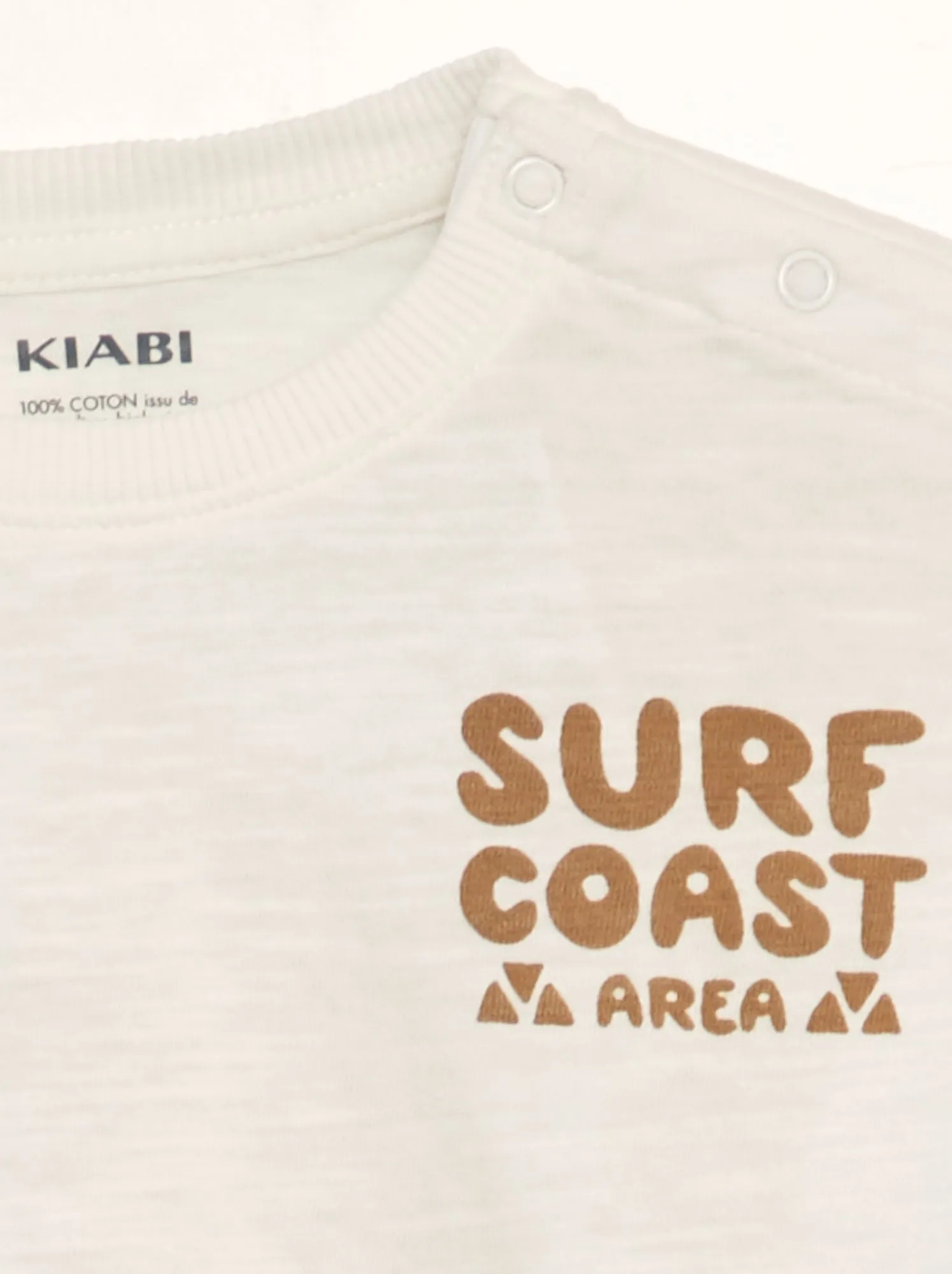 T-shirt a maniche corte 'surf' - MARRONE