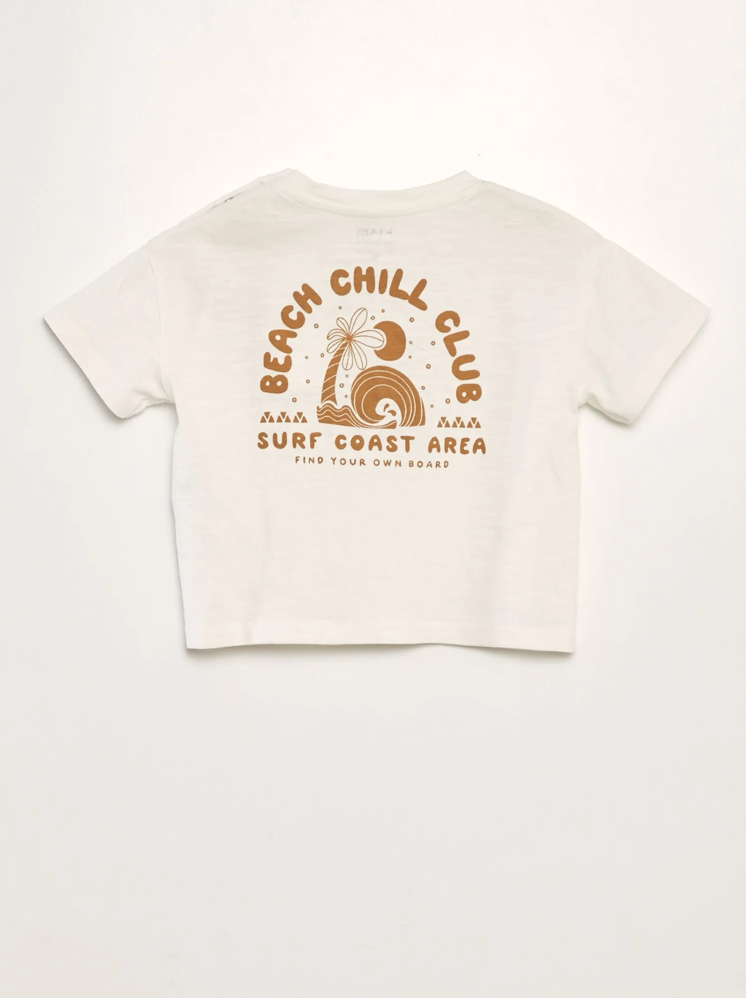 T-shirt a maniche corte 'surf' - MARRONE