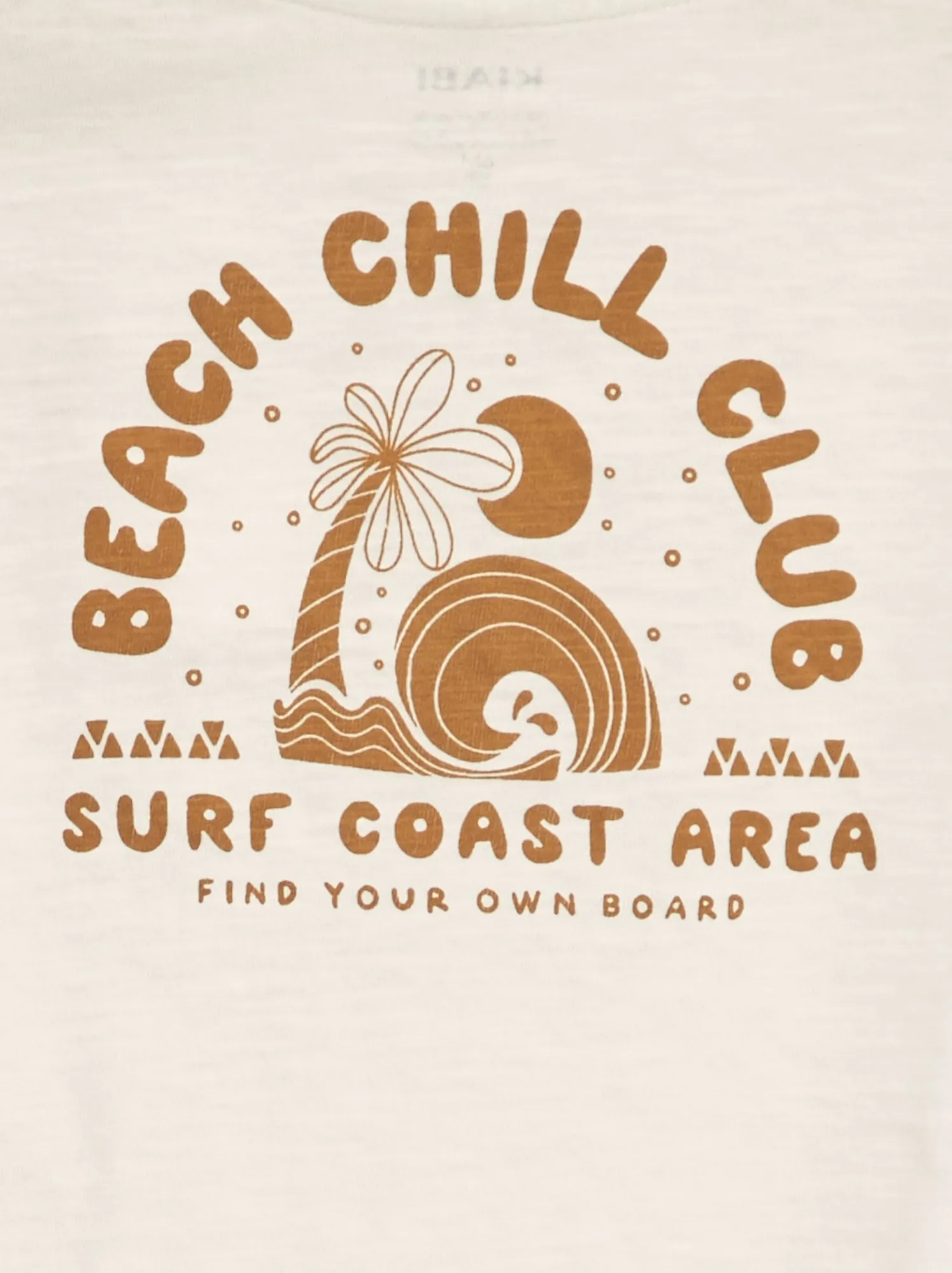 T-shirt a maniche corte 'surf' - MARRONE