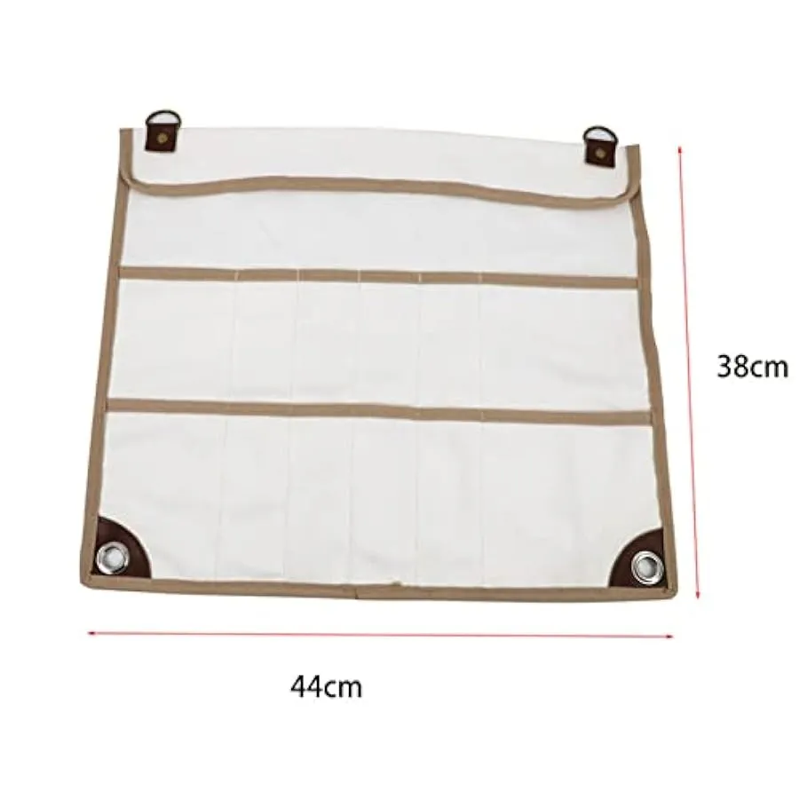 tacery Rotolo per Utensili – Borsa per Utensili da Campeggio Leggera – Borsa per Posate Set di Utensili da Cucina Organizer da V