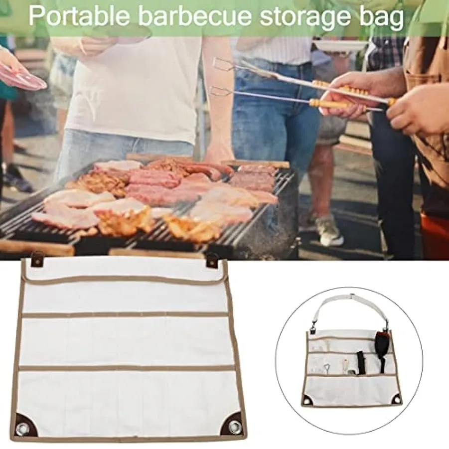tacery Rotolo per Utensili – Borsa per Utensili da Campeggio Leggera – Borsa per Posate Set di Utensili da Cucina Organizer da V