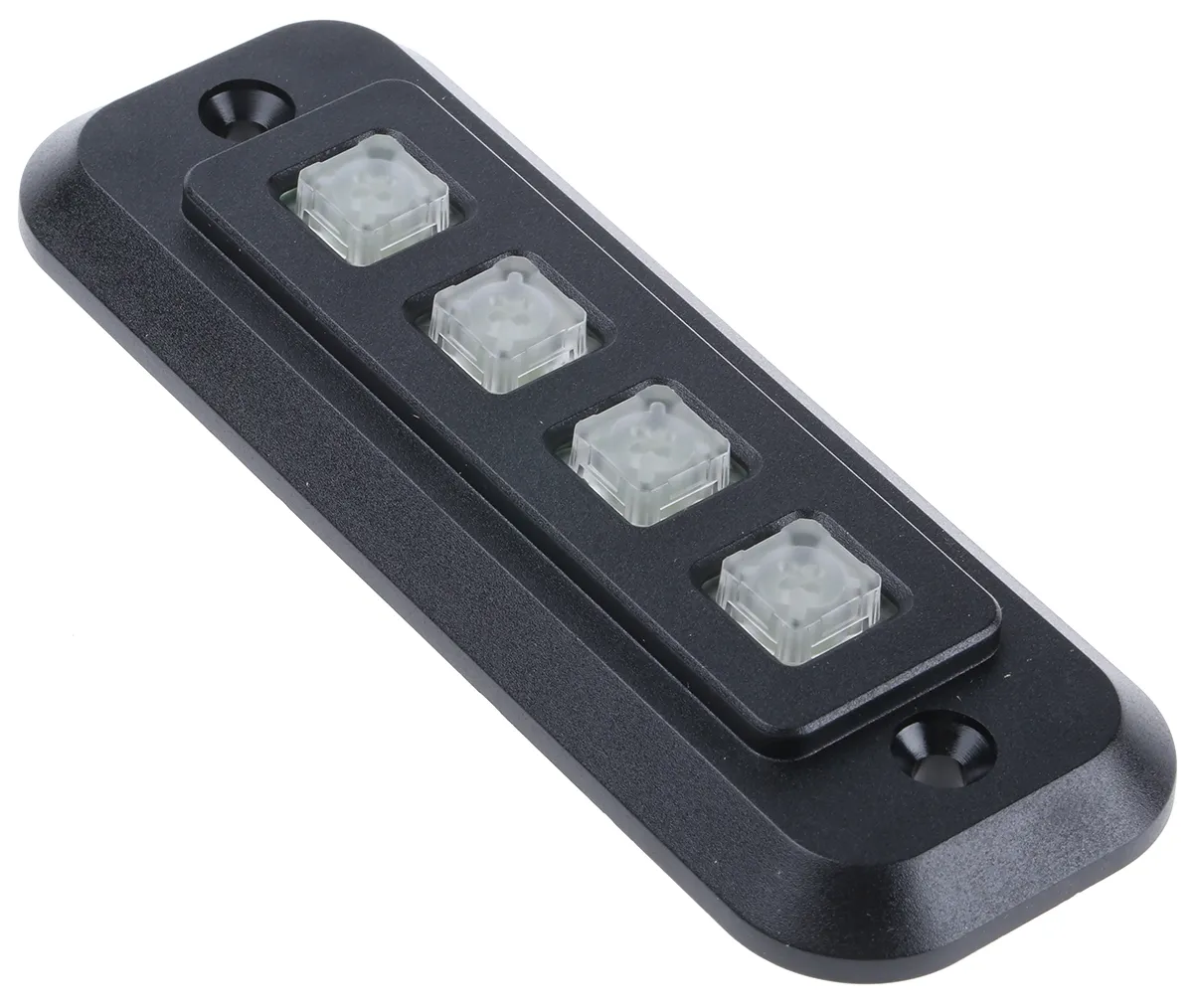 Tastierino 4 x 1 a 4 tasti IP54 in Polimero colore Nero
