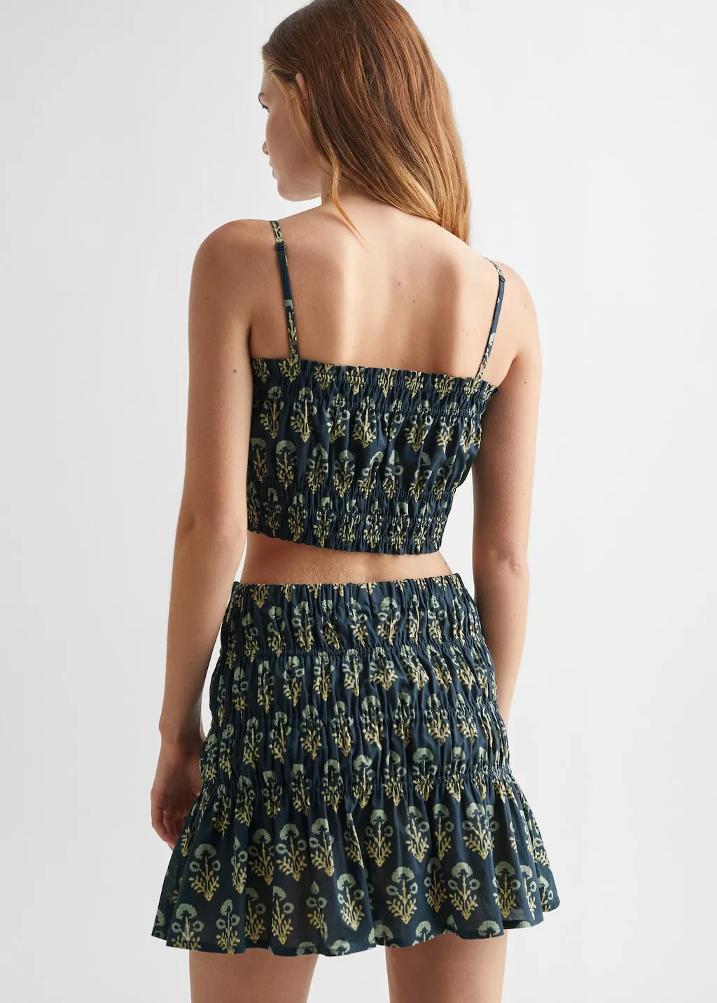 Top cotone increspato