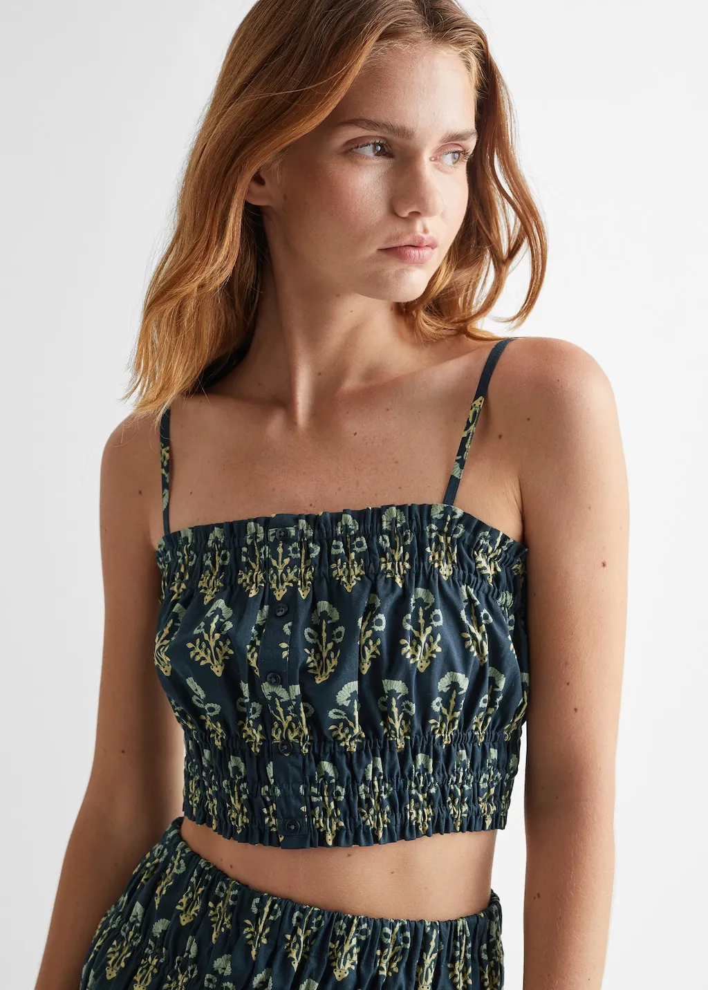 Top cotone increspato
