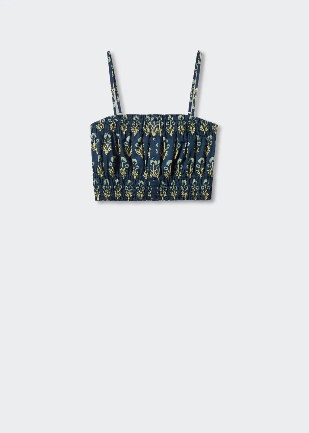 Top cotone increspato