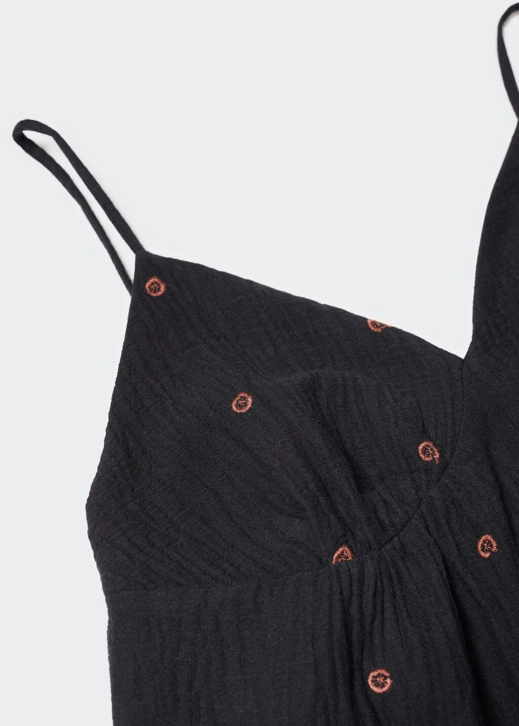 Top cotone ricami