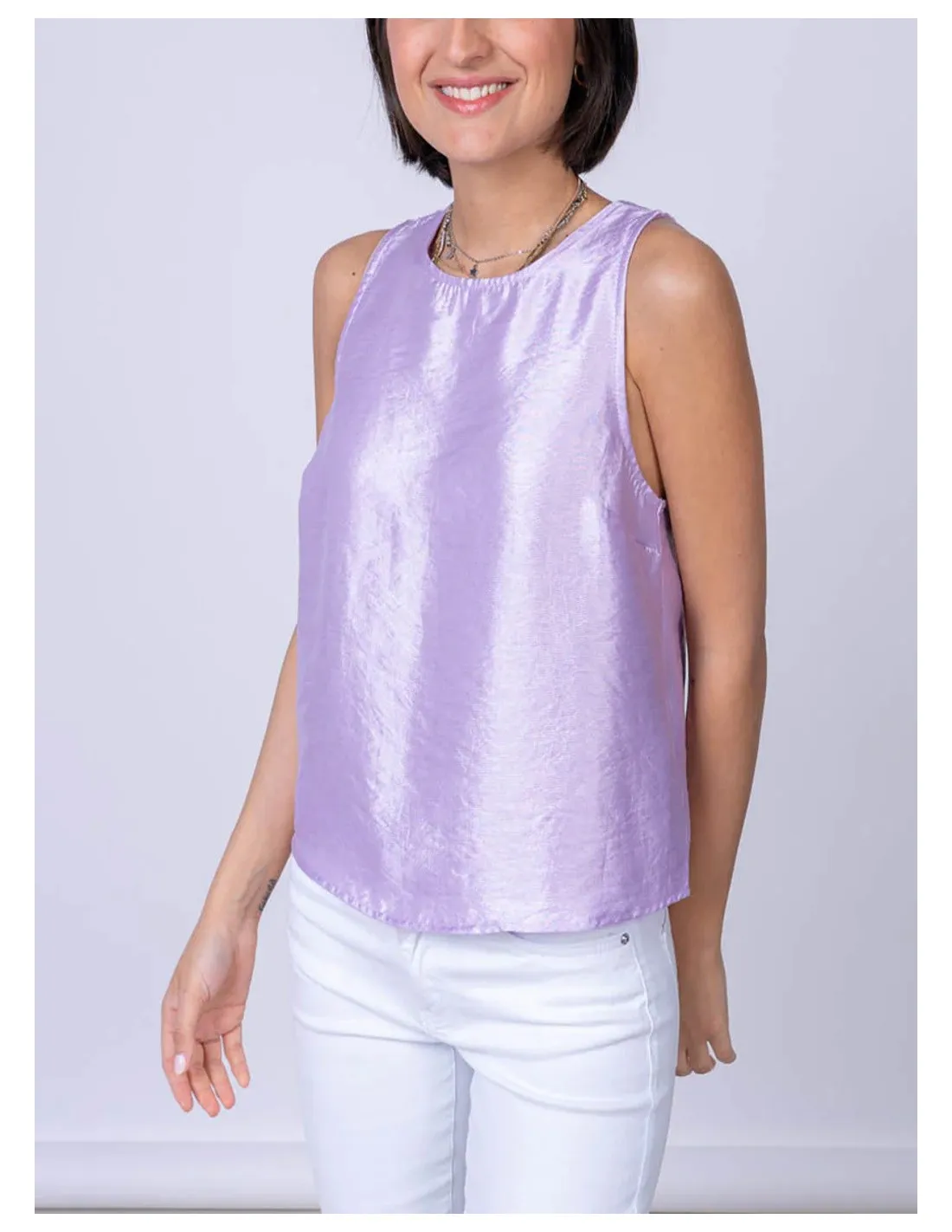 VERO MODA DONNA VMHALL SL TOP WVN CE