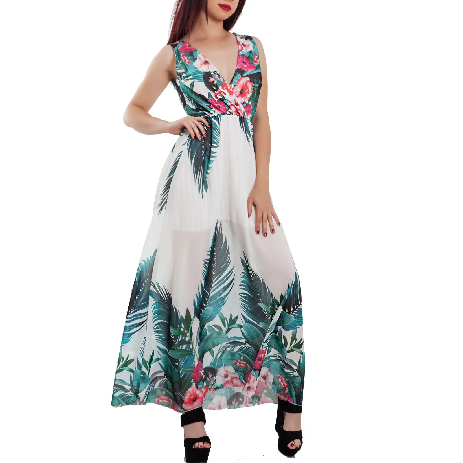 Vestito donna abito lungo JL-2679