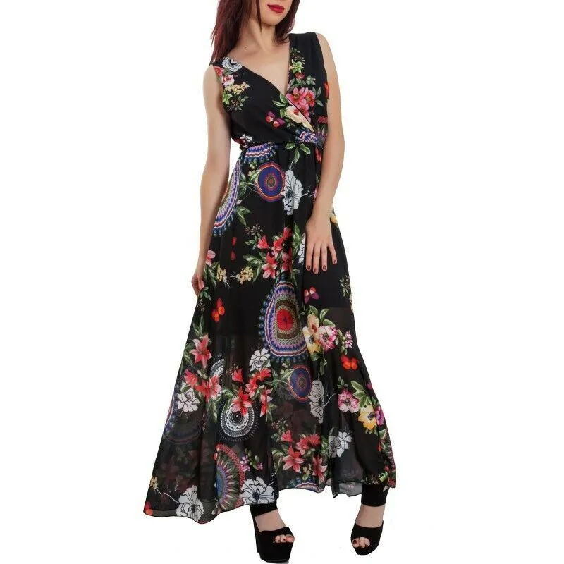 Vestito donna abito lungo JL-2679
