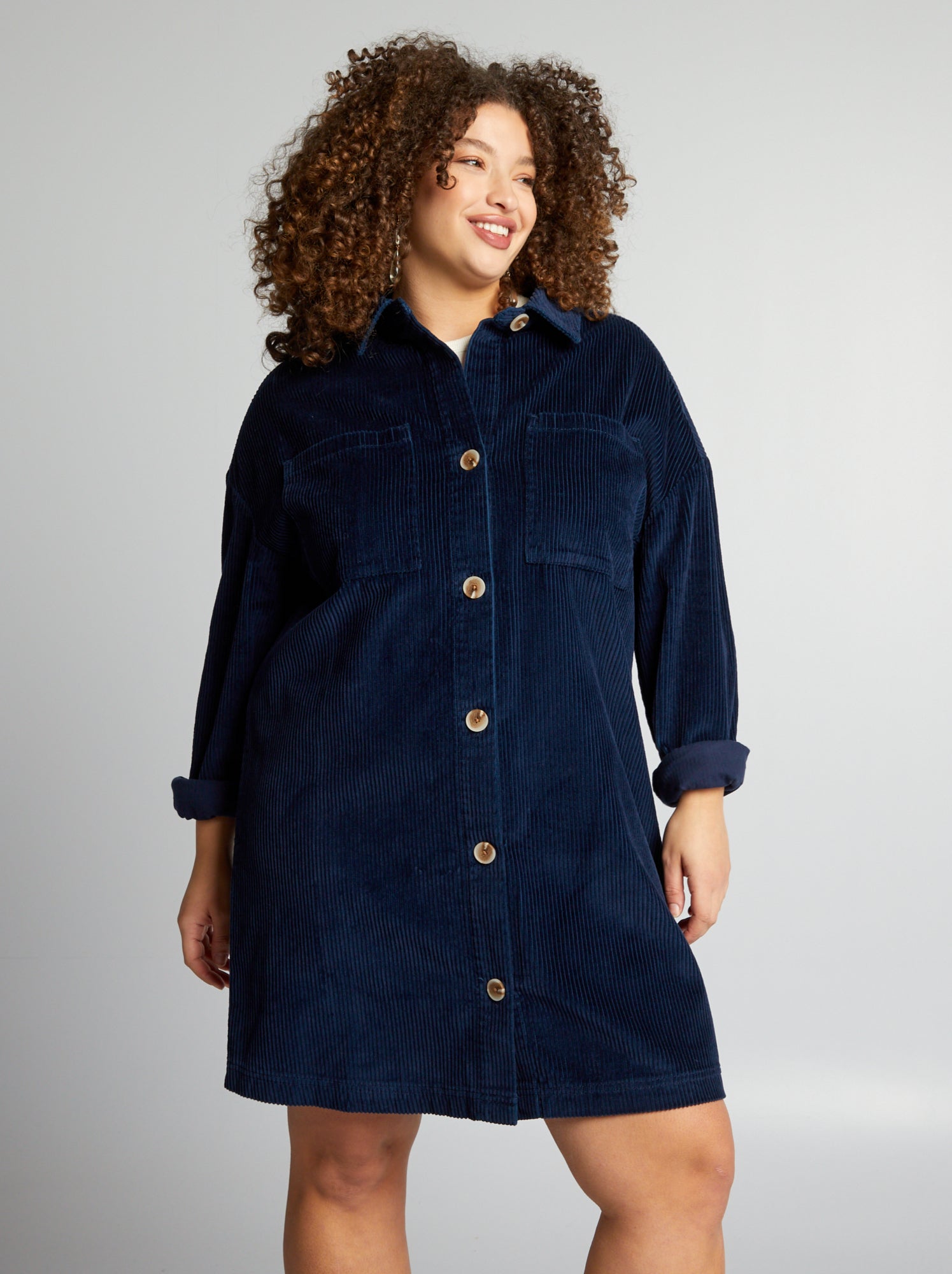 Vestito in velluto - BLU
