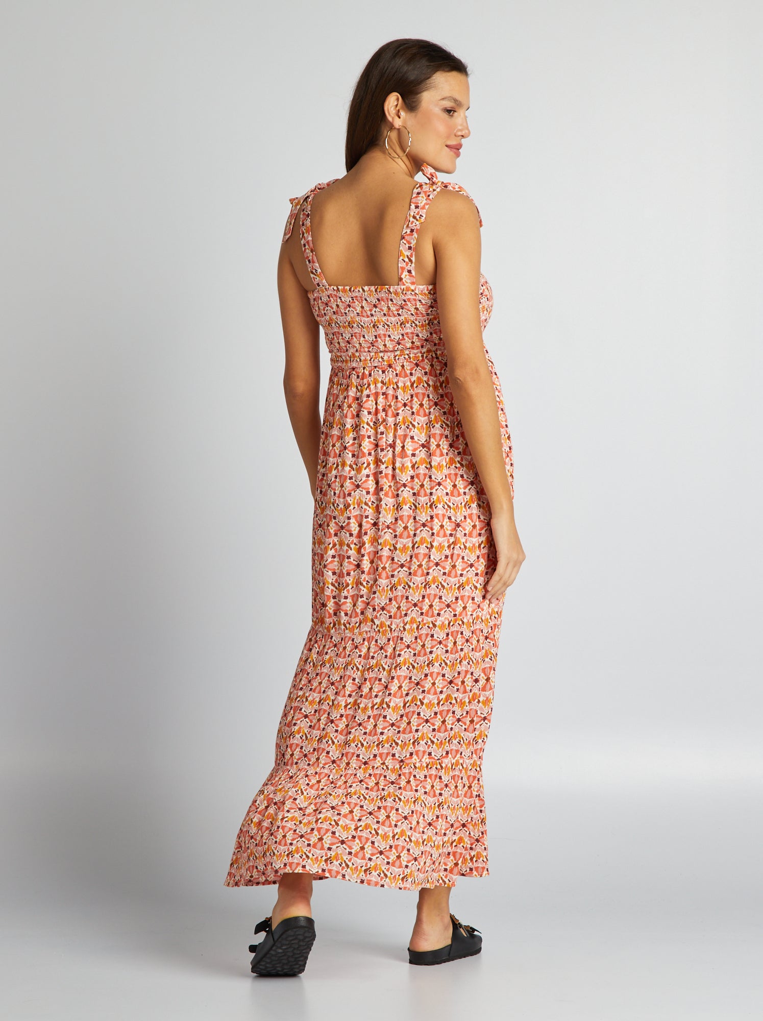 Vestito premaman taglio lungo - ROSA